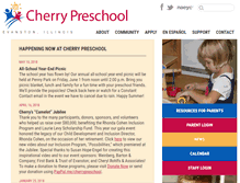 Tablet Screenshot of cherrypreschool.org